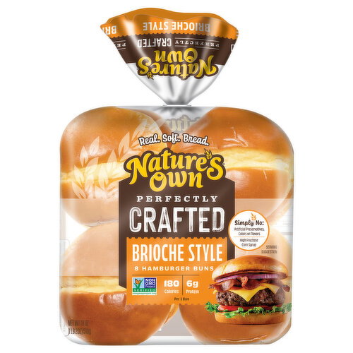 Nature's Own Brioche Style Hamburger Buns