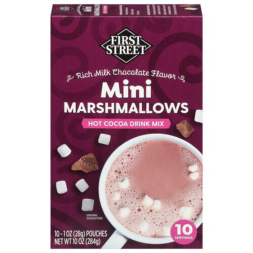 First Street Hot Cocoa Drink Mix, Marshmallows, Mini