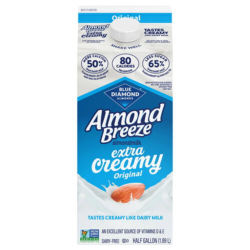 Almond Breeze Extra Creamy Original Almondmilk Image 1 of 6