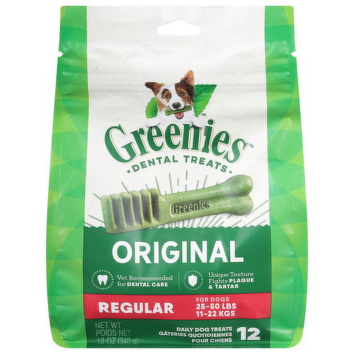 Greenies Daily Dog Treats, Original, Regular