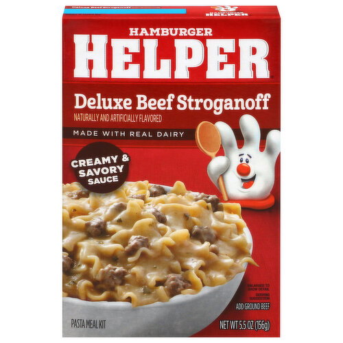 Hamburger Helper Deluxe Beef Stroganoff Pasta Meal Kit Image 1 of 6