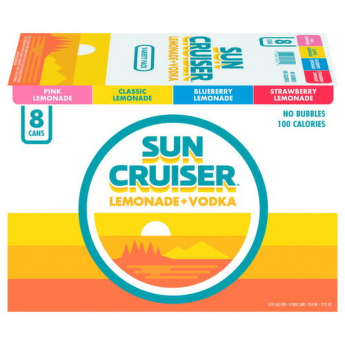 Sun Cruiser Assorted Lemonade + Vodka