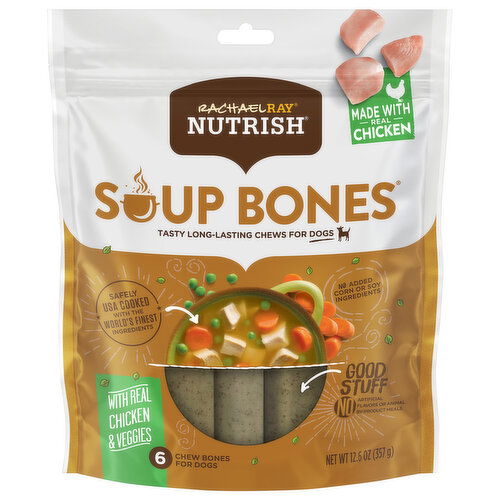 Rachael Ray Nutrish with Real Chicken & Veggies Chew Bones for Dogs