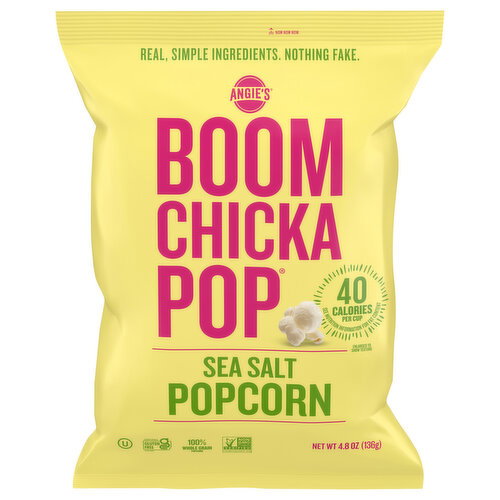 Angie's Boomchickapop Sea Salt Popcorn Image 1 of 6