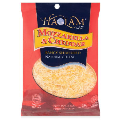 Haolam Natural Mozzarella & Cheddar Fancy Shredded Cheese