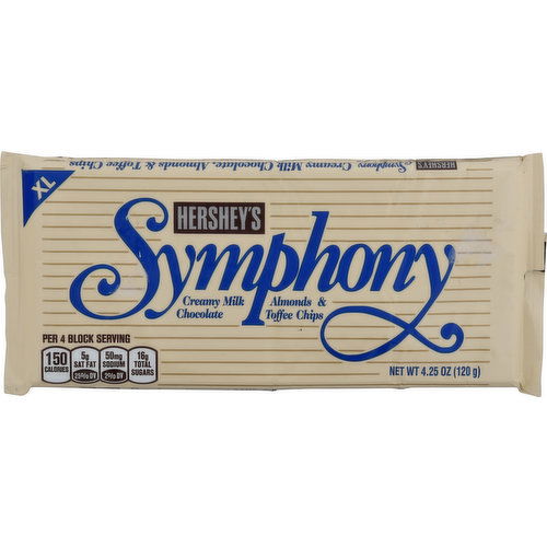 Hershey's Milk Chocolate, Creamy, Almonds & Toffee Chips, XL