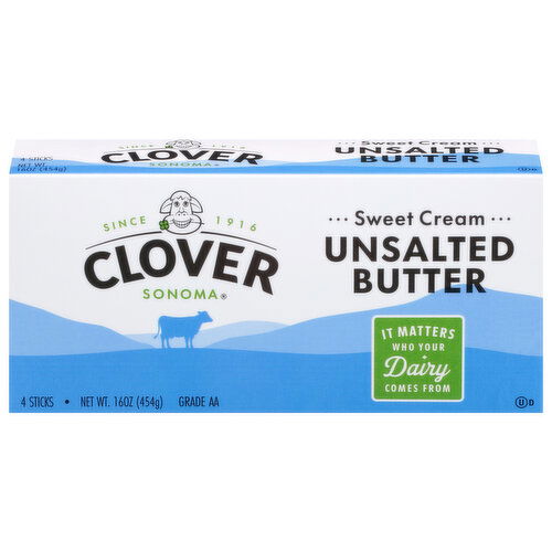 Clover Sonoma Unsalted Sweet Cream Butter