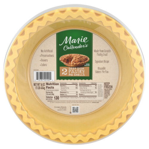 Marie Callender's Deep Dish Pastry Pie Shells