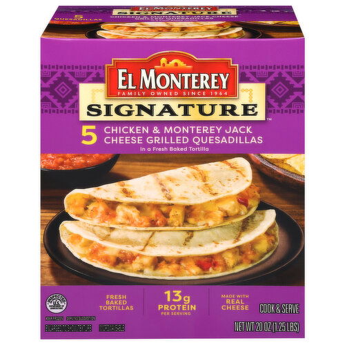 El Monterey Quesadillas, Grilled, Chicken & Monterey Jack Cheese