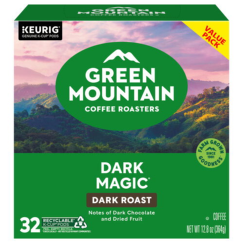 Green Mountain Coffee Roasters K-Cup Pods Dark Roast Dark Magic Coffee Value Pack Image 1 of 5