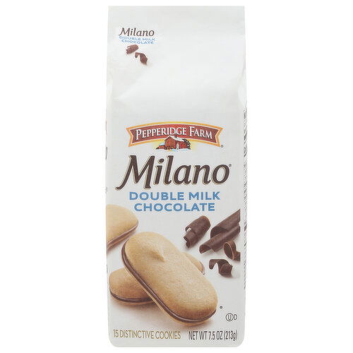 Pepperidge Farm Cookies, Distinctive, Double Milk Chocolate