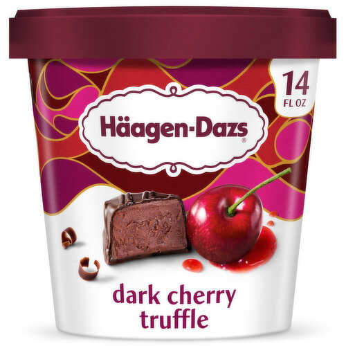 Haagen-Dazs Dark Cherry Truffle Ice Cream Image 1 of 10