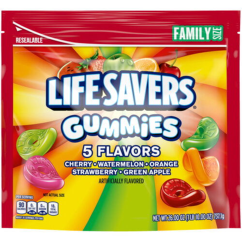 Life Savers LIFE SAVERS Gummy Candy, 5 Flavors, Family Size