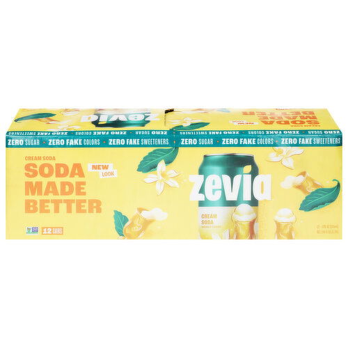 Zevia Zero Sugar Cream Soda