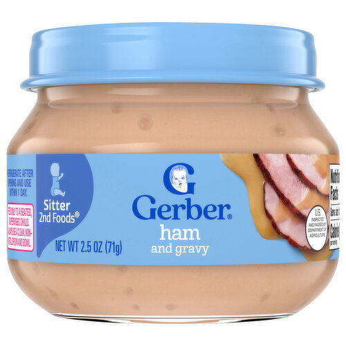 Gerber Sitter 2nd Foods Stage 2 Ham and Gravy