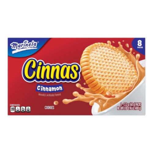 Marinela Cinnamon Cookies, 8 packs, 16.96 oz