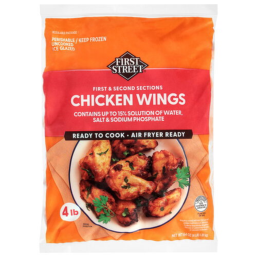 First Street Chicken Wings, Ice Glazed, First & Second Sections Image 1 of 6