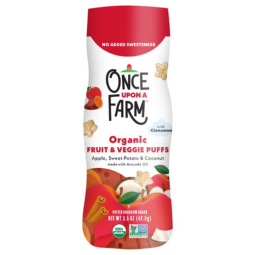 Once Upon A Farm Puffs Apple-Sweet Potato-Cocount Image 1 of 4