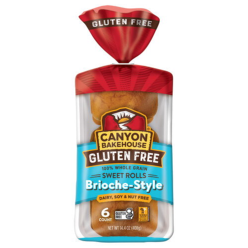 Canyon Bakehouse Gluten Free Brioche-Style Sweet Rolls