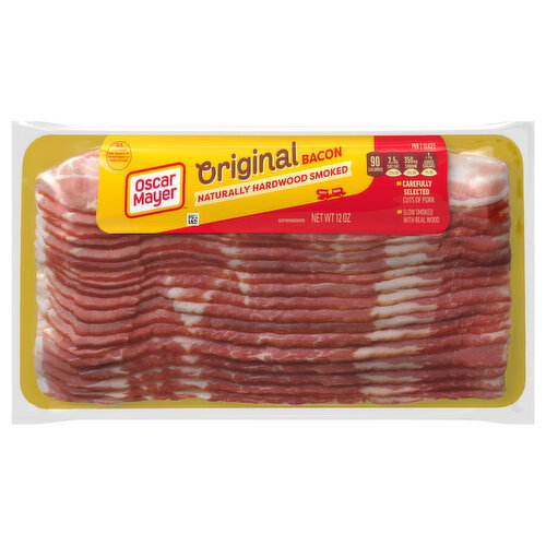 Oscar Mayer Naturally Hardwood Smoked Original Bacon Image 1 of 6
