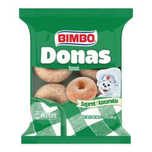 Bimbo Sugared Donuts, 4 count, 3.7 oz