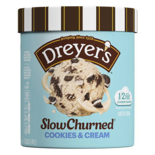 Dreyer's Slow Churned Cookies N' Cream Ice Cream