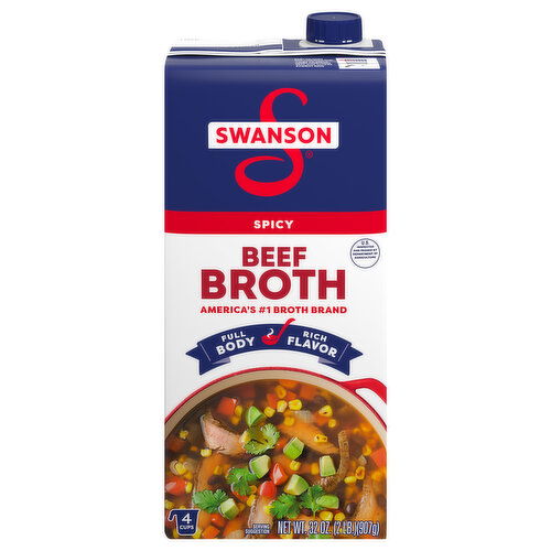 Swanson Beef Broth, Spicy