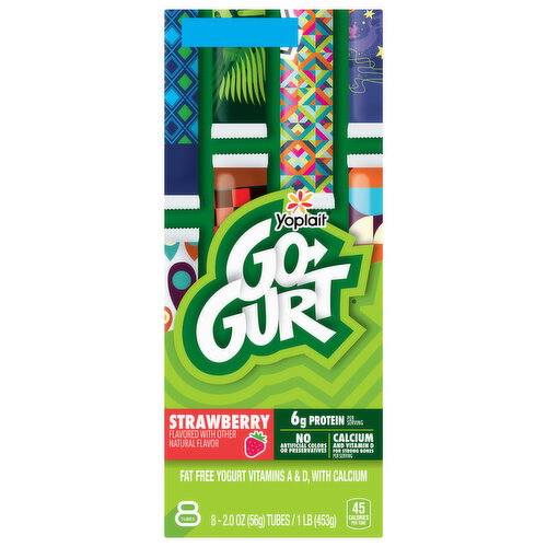 Go-Gurt Fat Free Strawberry Yogurt Image 1 of 6