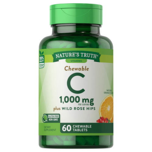 Nature's Truth C, 1000 mg, Tablets, Natural Orange Flavor