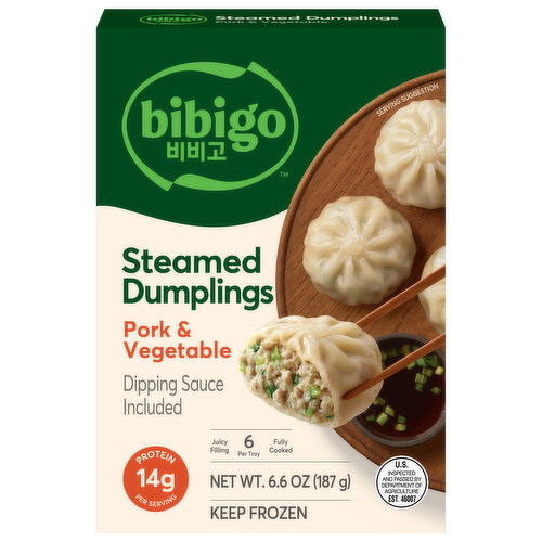 Bibigo Steamed Pork & Vegetable Dumplings