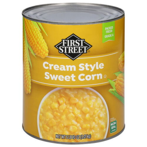 First Street Sweet Corn, Cream Style