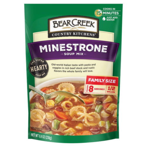 Bear Creek Country Kitchens Soup Mix, Minestrone, Family Size