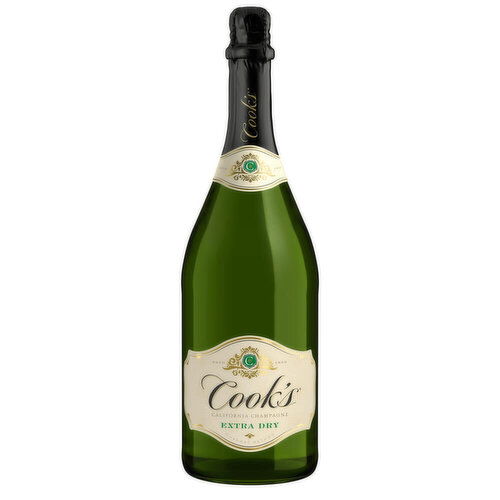 Cook's Extra Dry Champagne Sparkling California Wine