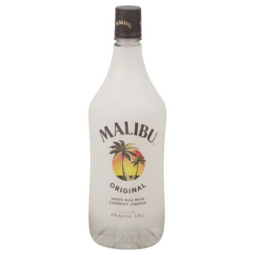 Malibu White Rum, with Coconut Liqueur, Original