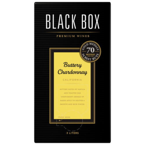 Black Box Buttery Chardonnay California White Wine