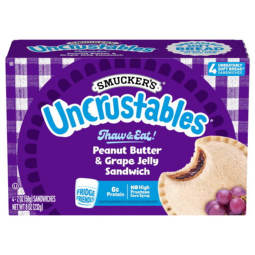 Smucker's Peanut Butter & Grape Jelly Sandwich