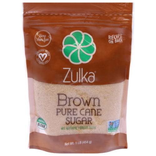 Zulka Sugar, Brown, Pure Cane