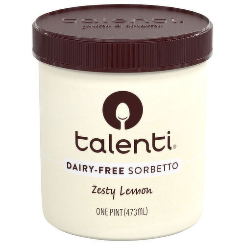 Talenti Sorbetto, Dairy-Free, Zesty Lemon