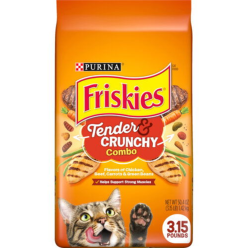 Friskies Purina Friskies Dry Cat Food, Tender & Crunchy Combo