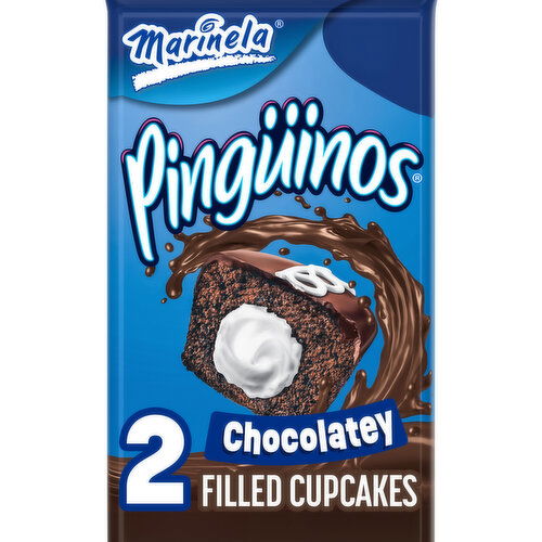 Marinela Chocolate Crème Filled Cupcakes, Twin Pack, 2 count, 2.82 oz