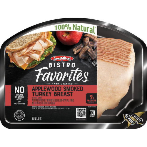 Land O'Frost Bistro Favorites Applewood Smoked Turkey Breast Image 1 of 8