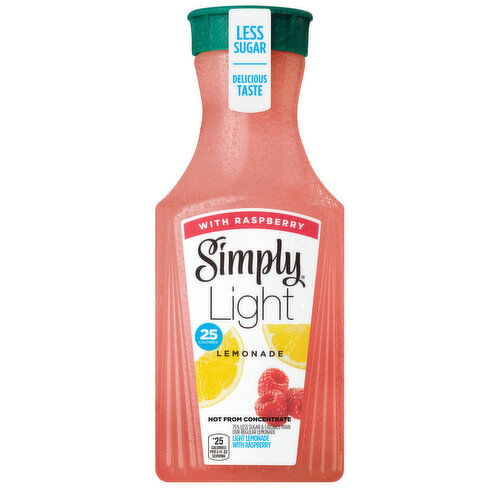 Simply Light Lemonade With Raspberry Fruit Juice, Non-Gmo