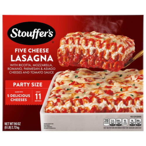 Stouffer's Five Cheese Lasagna Party Size Image 1 of 6
