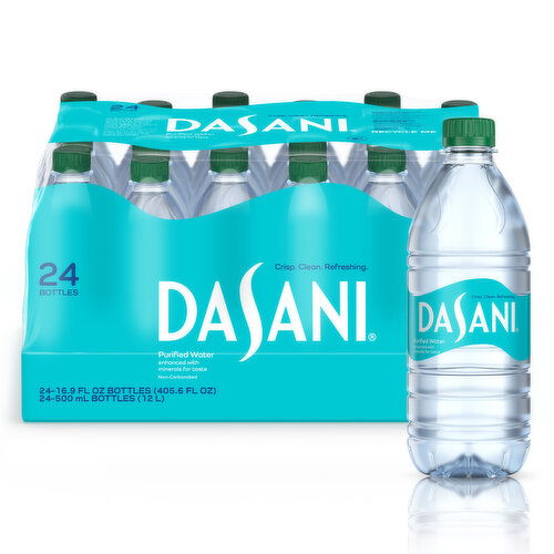 Dasani 24 Pack of Water Bottles Enhanced With Minerals