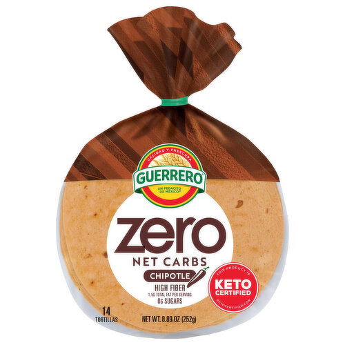 Guerrero Zero Net Carbs Chipotle Tortillas