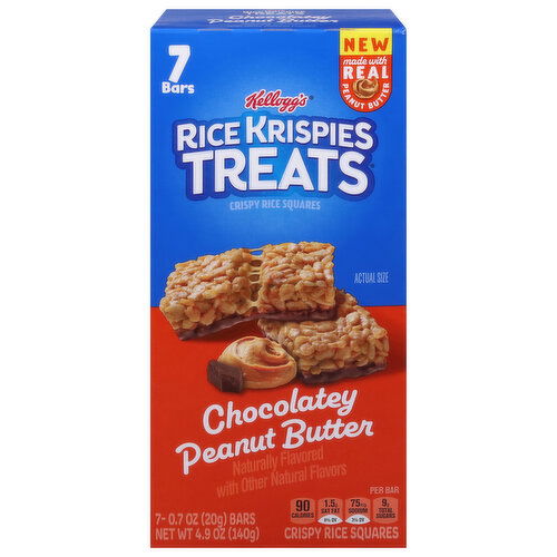 Rice Krispies Treats Crispy Rice Squares, Chocolatey Peanut Butter