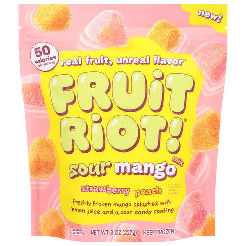 Fruit Riot! Strawberry Peach Sour Mango Mix