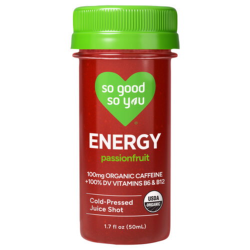 So Good So You Energy Cold-Pressed Passionfruit Juice Shot