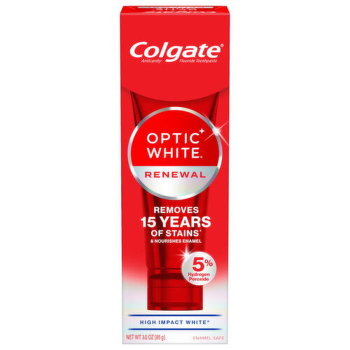 Colgate Optic White Renewal High Impact White Teeth Whitening Toothpaste