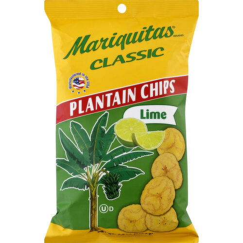 Mariquitas Plantain Chips, Lime, Classic
